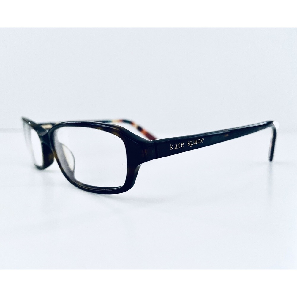 Kate Spade Brown Tortoise W Colorful Temples Glasses Italy 135 Matilda 0FA4